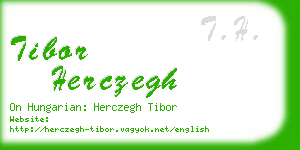 tibor herczegh business card